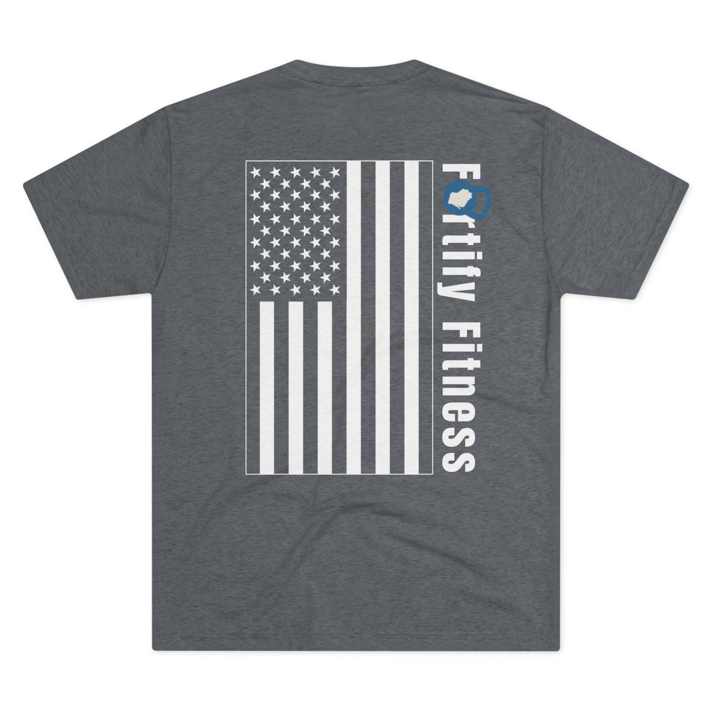Fortify Fitness American Flag -  Unisex Tri-Blend Crew Tee