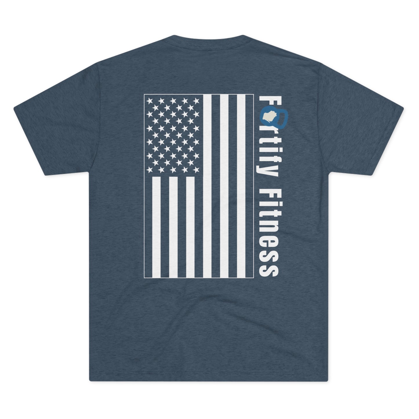 Fortify Fitness American Flag -  Unisex Tri-Blend Crew Tee