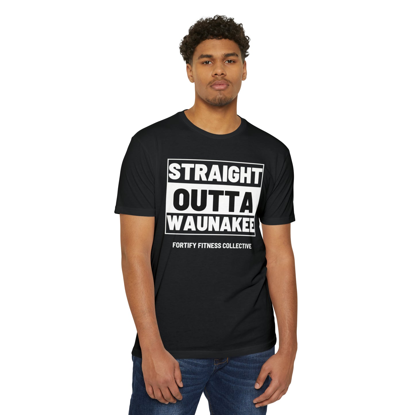 Straight Outta Waunakee - Unisex CVC Jersey T-shirt