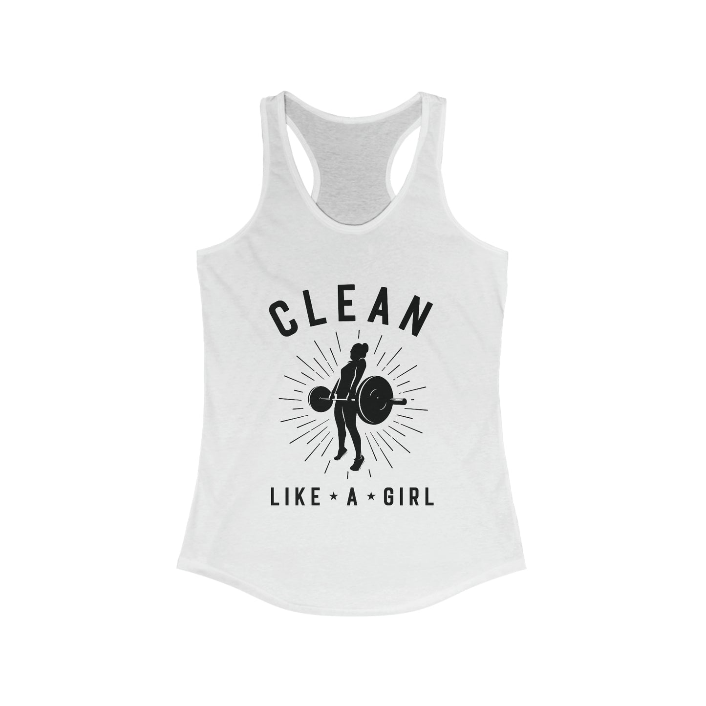 Clean Like a Girl - Women's Ideal Racerback Tank