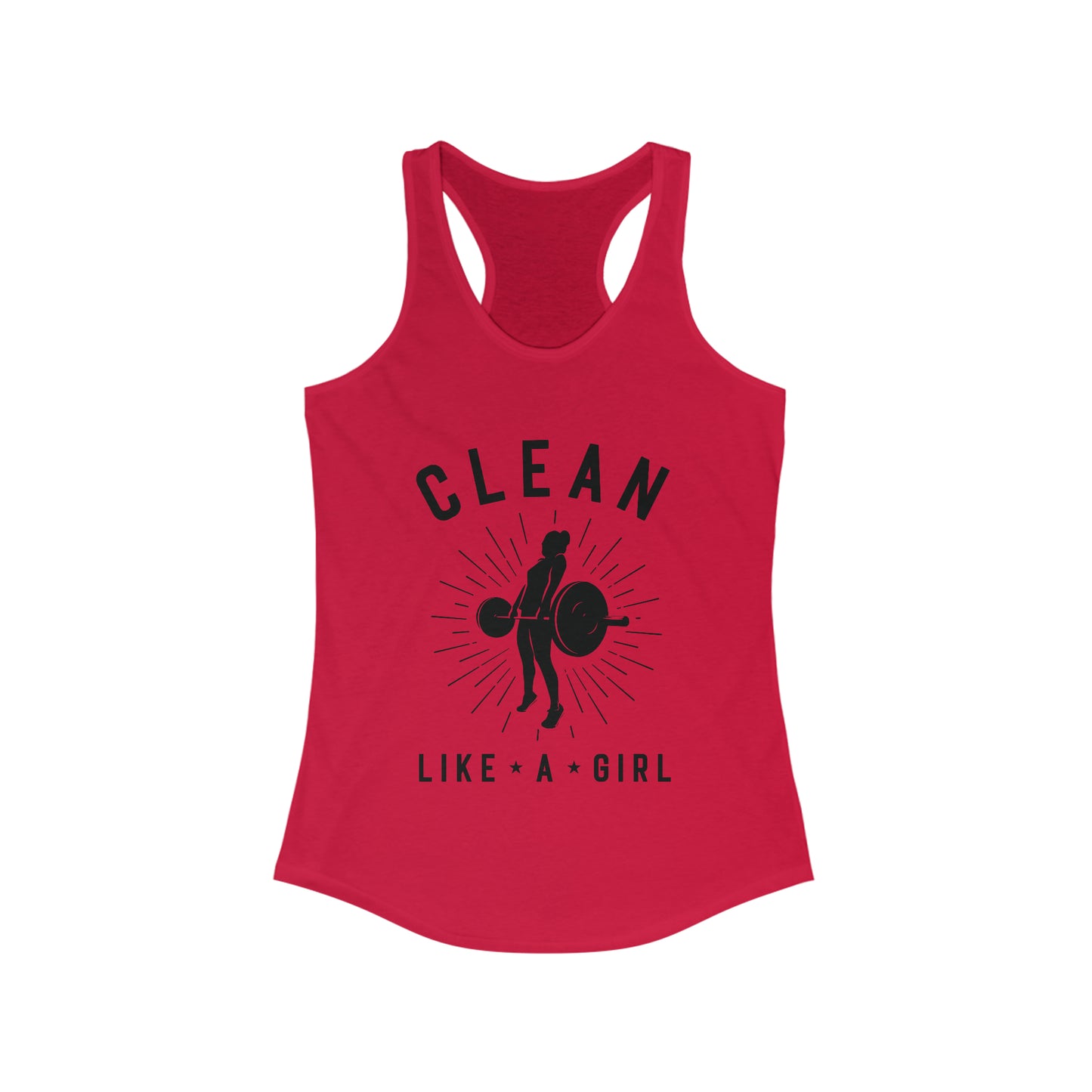 Clean Like a Girl - Women's Ideal Racerback Tank