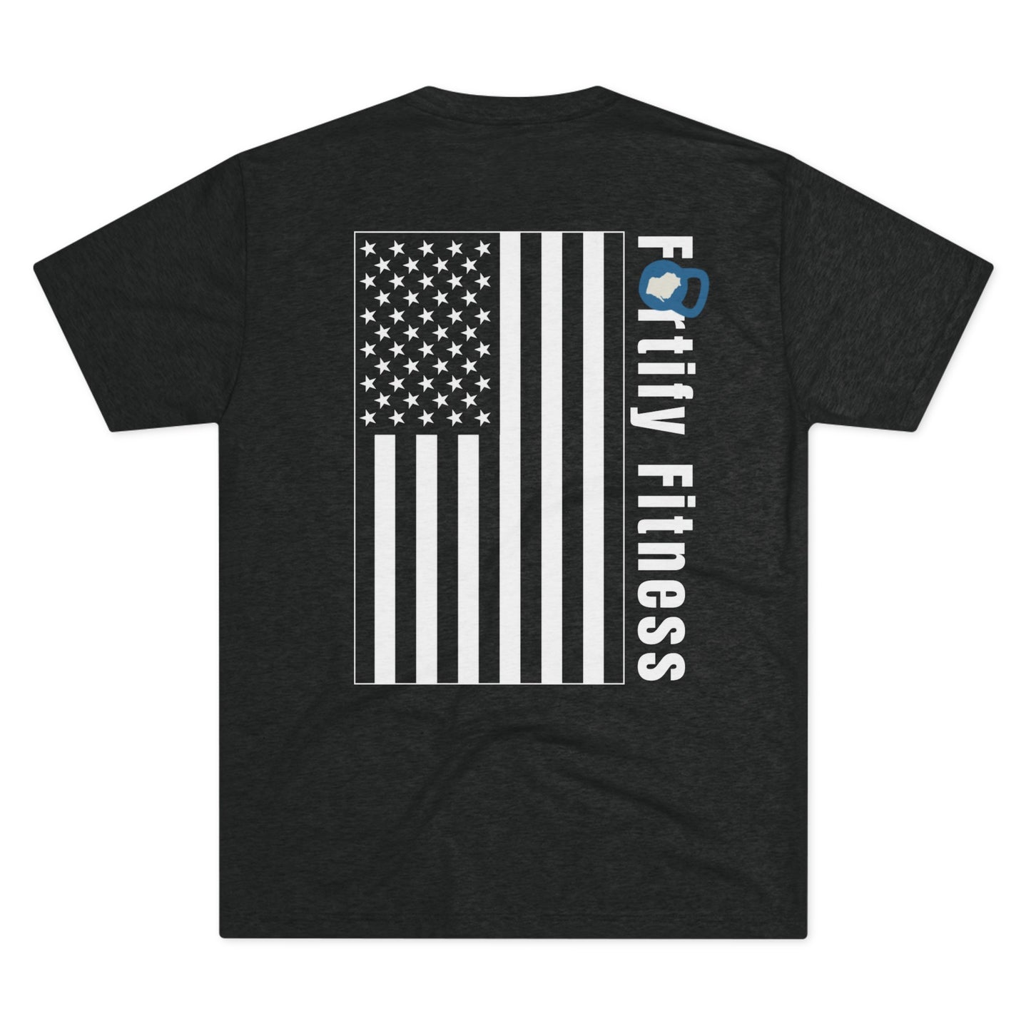 Fortify Fitness American Flag -  Unisex Tri-Blend Crew Tee